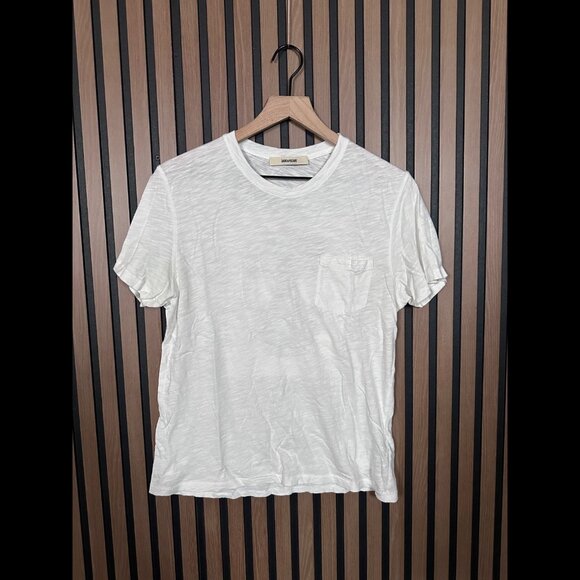 Zadig & Voltaire T Shirt Small White Short Sleeve Graphic Stockholm Flamme Skull - Picture 1 of 9